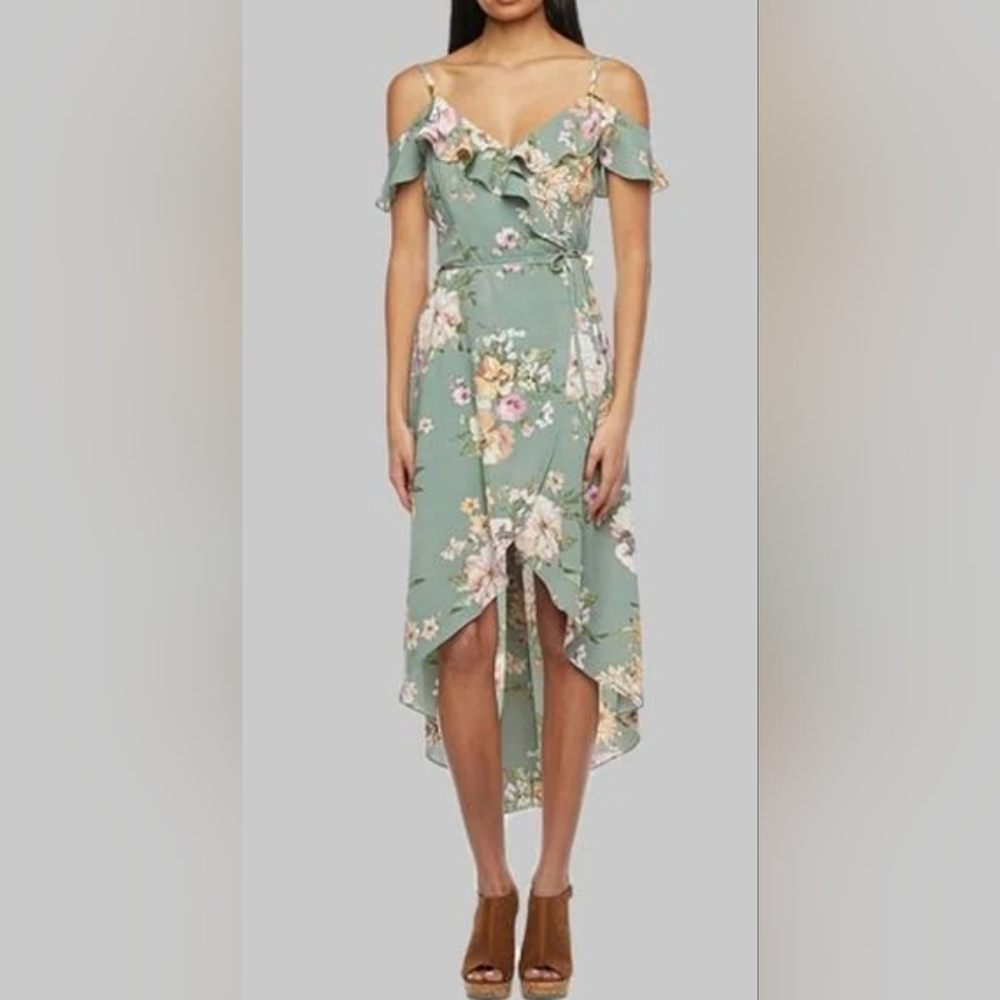 by & by NWT Green Floral Dress XXL PTP 22